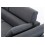 Canapé d'angle gauche convertible tissu gris MILO
