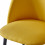 MALOU-Chaise indus tissu curry pieds noir brossé (x2)