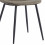ORLANDO - Chaise microfibre vintage brun clair pieds métal noir (x2)