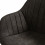 STEFFY OAK-Chaise vintage microfibre vintage ébène pieds chêne(x4)