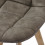 STELLA OAK-Chaise vintage microfibre vintage marron clair pieds chêne (x4)