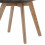 STELLA OAK-Chaise vintage microfibre vintage marron clair pieds chêne (x4)