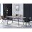 HORIZON-Chaise indus microfibre brunvintage et noir brossé (x2)
