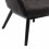 MALMO - Fauteuil vintage marron foncé pieds bois noir