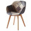 STEFFY OAK-Chaise patchwork vintage pieds chêne (x1)