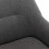 MALMO - Fauteuil scandinave tissu gris pieds bois