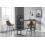 QUEENS - Sedia da bar industriale microfibra marrone scuro gambe metallo nero (x2)