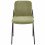 VICKIE-Silla de tela verde y metal negro (x2)
