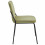 VICKIE-Silla de tela verde y metal negro (x2)