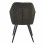 IVY-Sillón de mesa vintage gris oscuro y metal negro (x2)