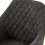 IVY-Sillón de mesa vintage gris oscuro y metal negro (x2)