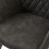IVY-Sillón de mesa vintage gris oscuro y metal negro (x2)