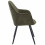 IVY - Fauteuil de table vintage Army et pieds métal noir (x2)