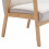 DOUGLAS - Fauteuil lounge en tissu Coloris Lin et bois massif