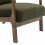 ZACK-Poltrona lounge in tessuto Army e legno patinato