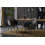 IVY-Sillón de mesa vintage gris oscuro y metal negro (x2)
