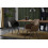 IVY-Sillón de mesa vintage gris oscuro y metal negro (x2)