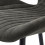 JANE - Chaise vintage en microfibre Marron foncé et métal noir (x4)
