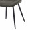 JANE - Chaise vintage en microfibre Marron foncé et métal noir (x4)