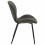 JANE - Chaise vintage en microfibre Marron foncé et métal noir (x4)